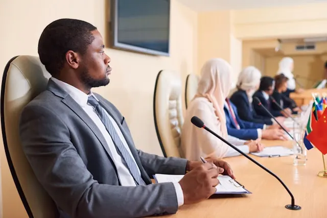Government officials in a meeting